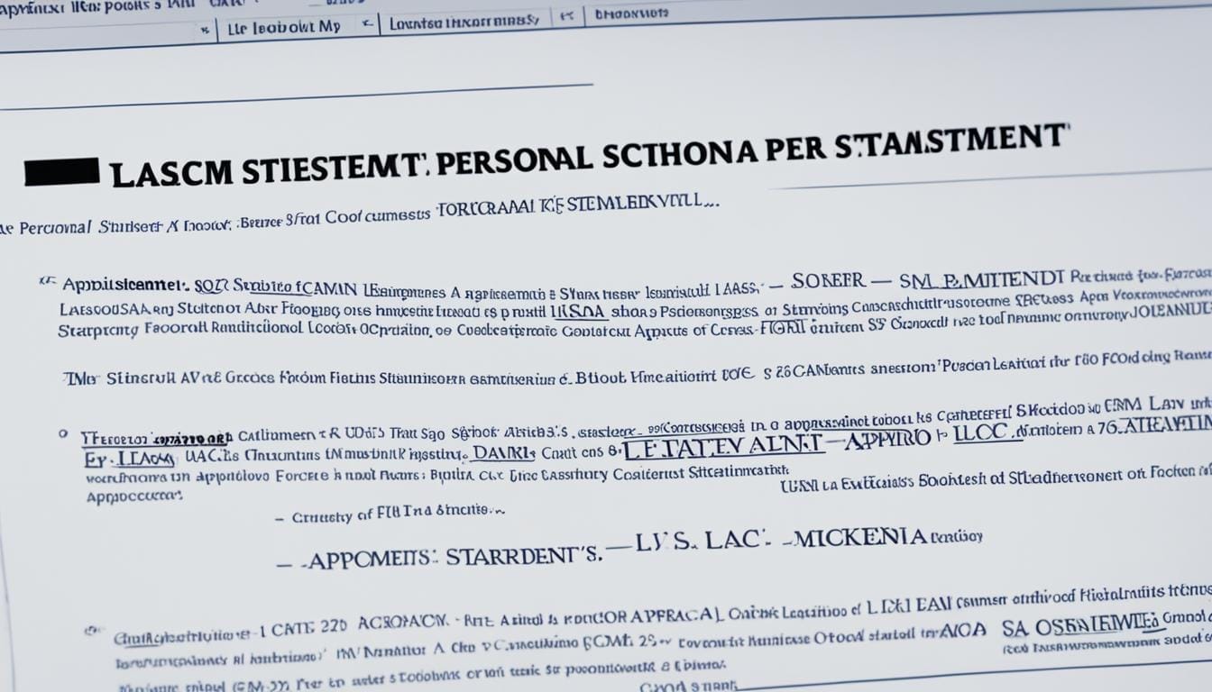 how to format a law school personal statement