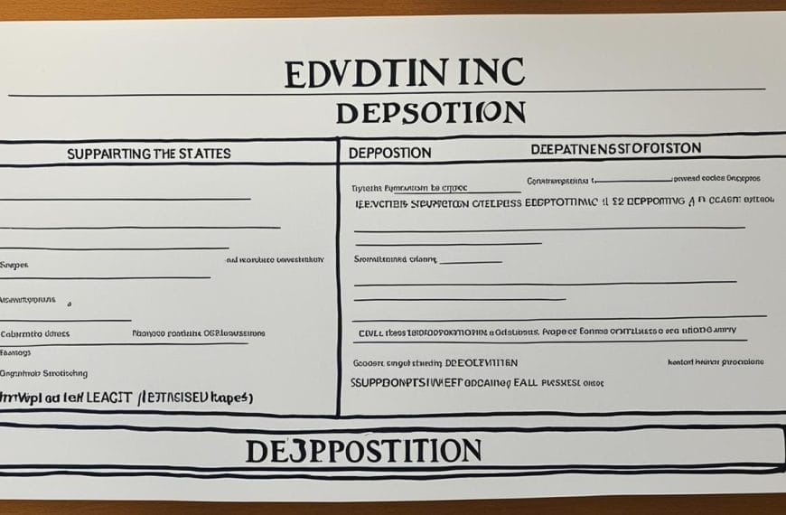 what is a supporting deposition