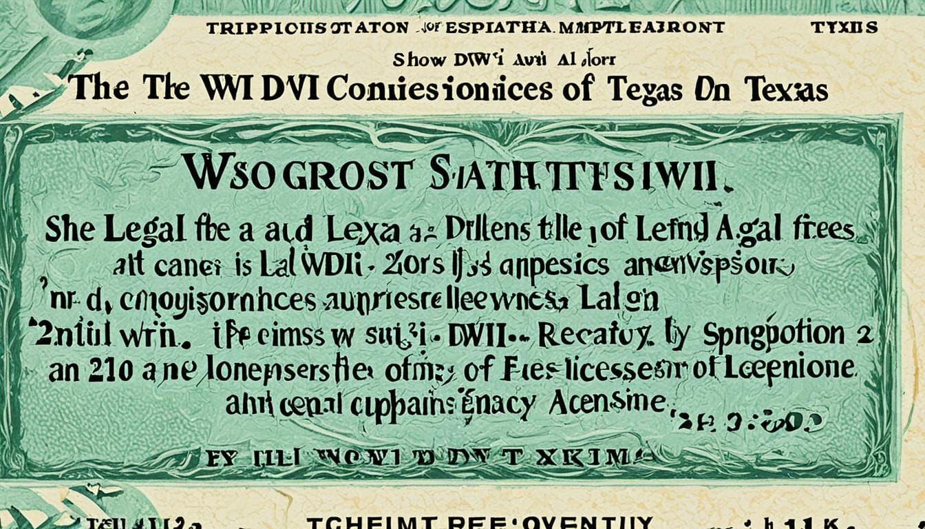 what is the penalty for 2nd dwi in texas